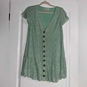 Aura button down Flowy dress